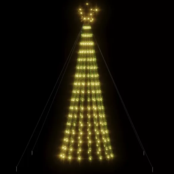 meleg fehér LED karácsonyfa 275 LED 180 cm