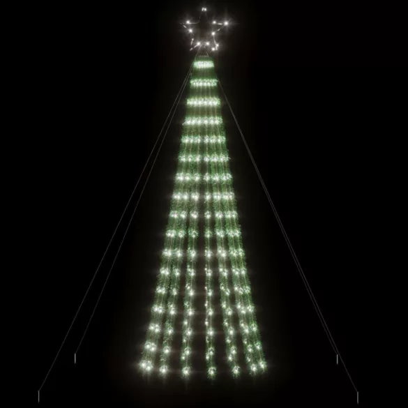 hideg fehér LED karácsonyfa 275 LED 180 cm