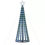 kék LED karácsonyfa 275 LED 180 cm