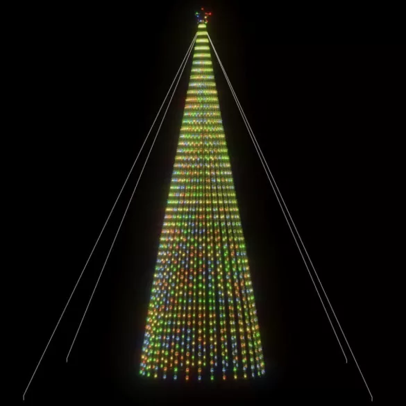 színes LED karácsonyfa 1544 LED 500 cm