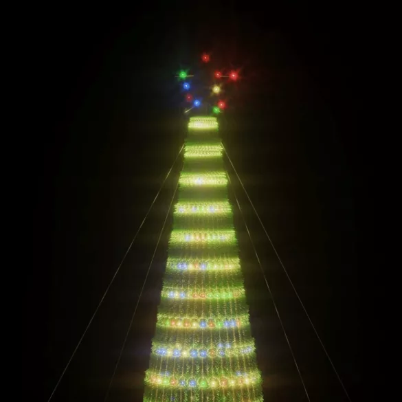 színes LED karácsonyfa 1544 LED 500 cm