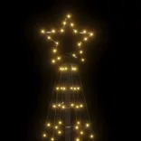 meleg fehér LED karácsonyfa tüskékkel 220 LED 180 cm