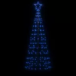 kék LED karácsonyfa tüskékkel 220 LED 180 cm