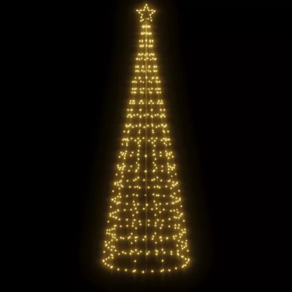 meleg fehér LED karácsonyfa tüskékkel 570 LED 300 cm