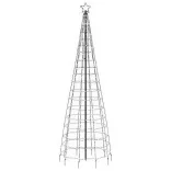 hideg fehér LED karácsonyfa tüskékkel 570 LED 300 cm