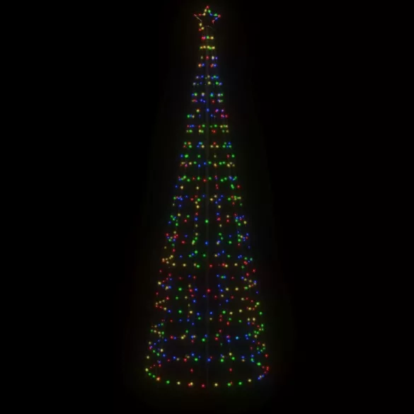 színes LED karácsonyfa tüskékkel 570 LED 300 cm