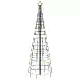 színes LED karácsonyfa tüskékkel 570 LED 300 cm