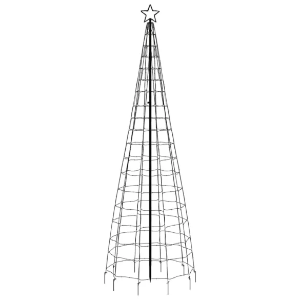 színes LED karácsonyfa tüskékkel 570 LED 300 cm