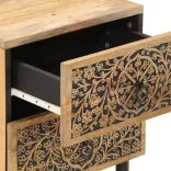 tömör mangófa éjjeliszekrény 40 x 33 x 46 cm