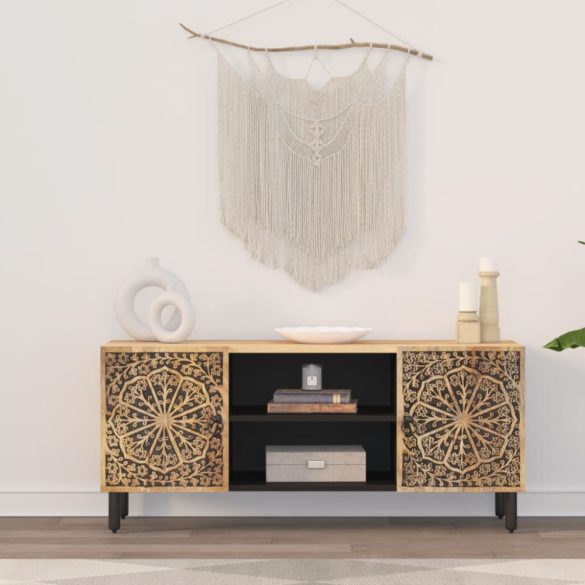 tömör mangófa TV-szekrény 105 x 33 x 46 cm