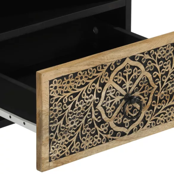 tömör mangófa éjjeliszekrény 40 x 33 x 46 cm