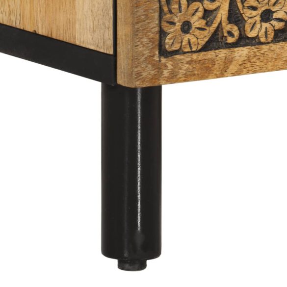 tömör mangófa TV-szekrény 100 x 33 x 46 cm