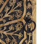 tömör mangófa falra szerelhető fürdőszobaszekrény 38x33x48 cm