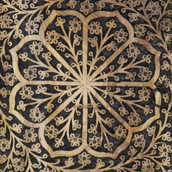 tömör mangófa falra szerelhető fürdőszobaszekrény 38x33x48 cm