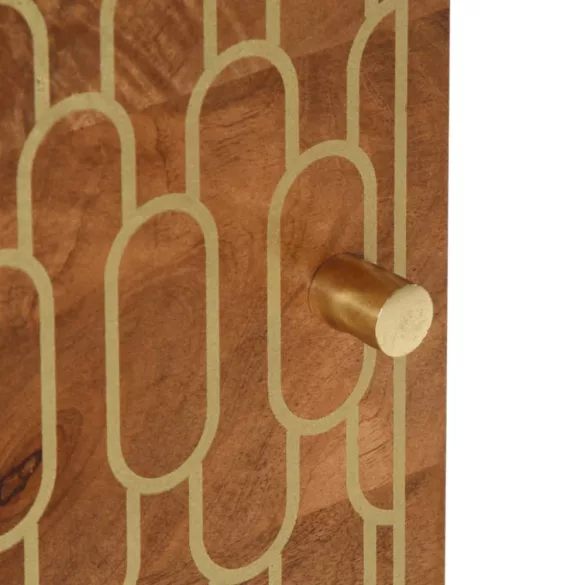 tömör mangófa éjjeliszekrény 40 x 33 x 46 cm