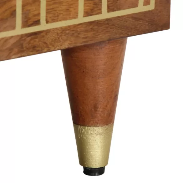 tömör mangófa éjjeliszekrény 40 x 33 x 46 cm