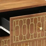 tömör mangófa éjjeliszekrény 40 x 33 x 46 cm