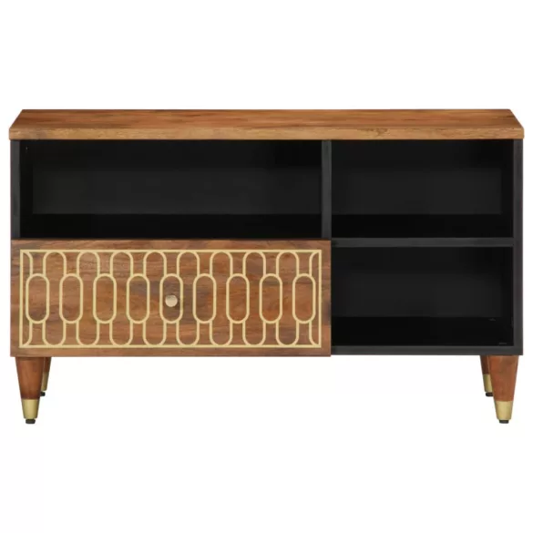tömör mangófa TV-szekrény 80 x 33 x 46 cm
