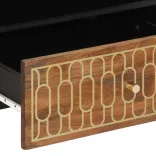 tömör mangófa TV-szekrény 80 x 33 x 46 cm