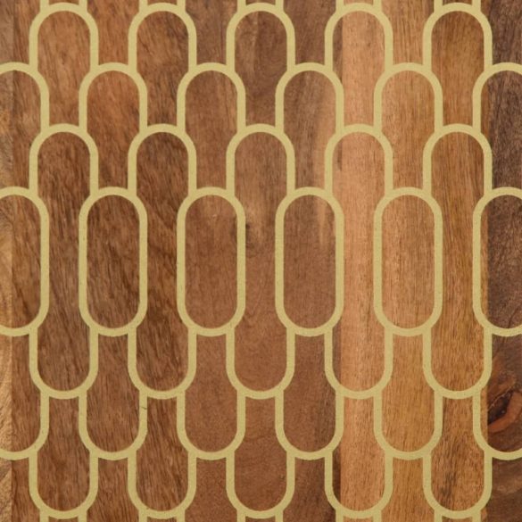 tömör mangófa falra szerelhető fürdőszobaszekrény 38x33x48 cm