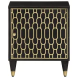 tömör mangófa éjjeliszekrény 40 x 33 x 46 cm