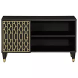 tömör mangófa TV-szekrény 80x31,5x46 cm