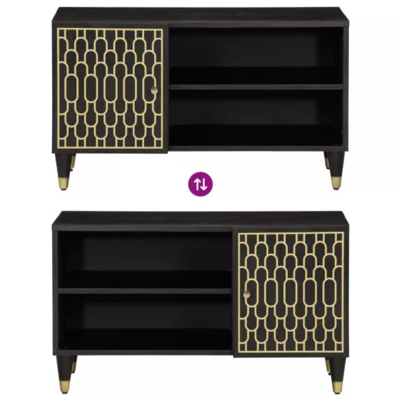 tömör mangófa TV-szekrény 80x31,5x46 cm