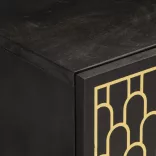 tömör mangófa TV-szekrény 80x31,5x46 cm