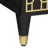 tömör mangófa TV-szekrény 80x31,5x46 cm