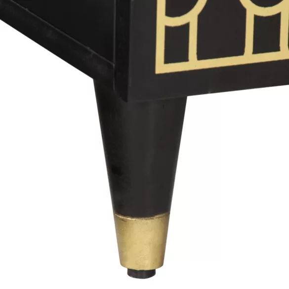 tömör mangófa TV-szekrény 80x31,5x46 cm