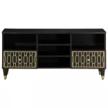 tömör mangófa TV-szekrény 100 x 33 x 46 cm