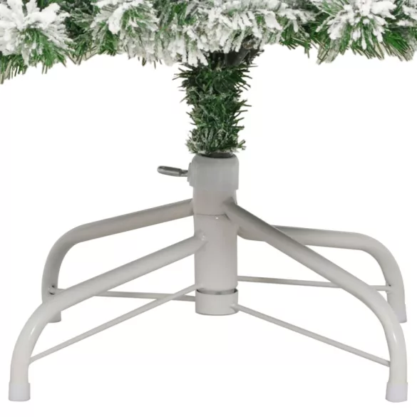 csuklópántos műkarácsonyfa hóval 180 cm