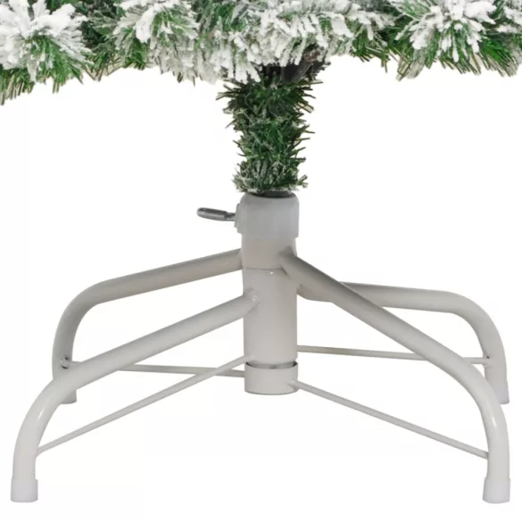 csuklópántos műkarácsonyfa hóval 210 cm