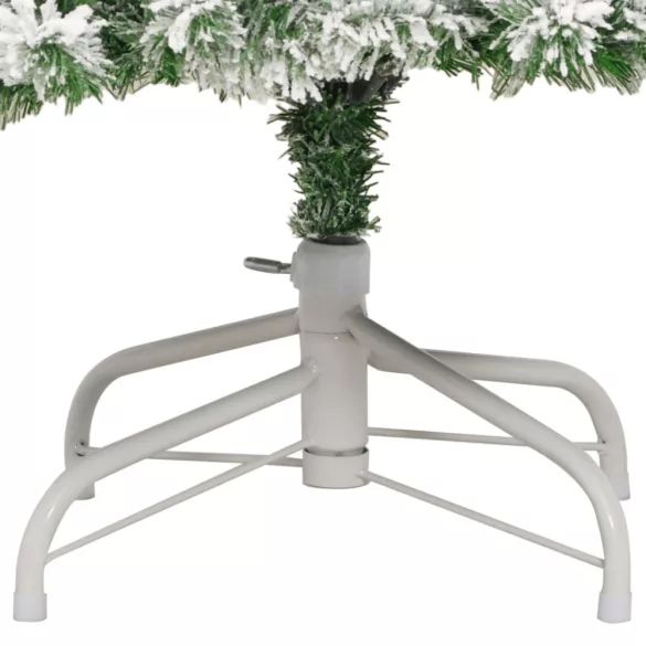 csuklópántos műkarácsonyfa hóval 240 cm