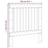 tömör fenyőfa fejtámla 100 x 104 cm