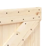 tömör fenyőfa fejtámla 80 x 104 cm