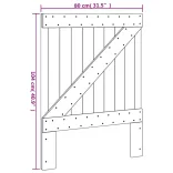 tömör fenyőfa fejtámla 80 x 104 cm