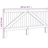 tömör fenyőfa fejtámla 200 x 104 cm