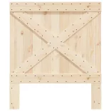 tömör fenyőfa fejtámla 90 x 104 cm