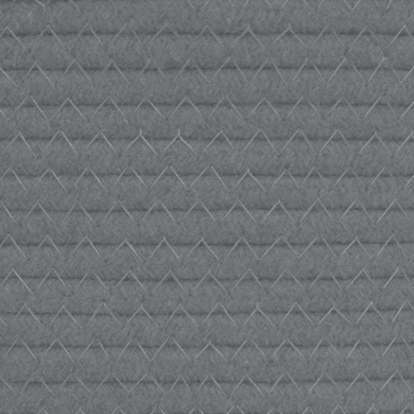 2 db szürke-fehér pamut tárolókosár Ø24 x 18 cm
