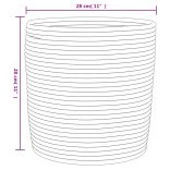 2 db barna és fehér pamut tárolókosár Ø28 x 28 cm