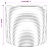 szürke és fehér pamut tárolókosár Ø40 x 35 cm