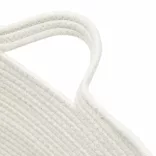 barna-fehér pamut szennyeskosár Ø60 x 36 cm