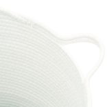 fehér pamut tárolókosár Ø38 x 36 cm