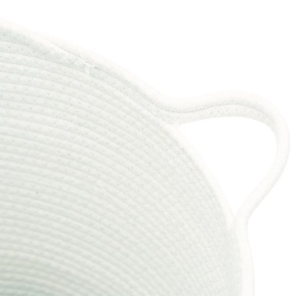 fehér pamut tárolókosár Ø38 x 36 cm