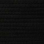 fekete-bézs pamut tárolókosár fedéllel Ø37 x 50 cm