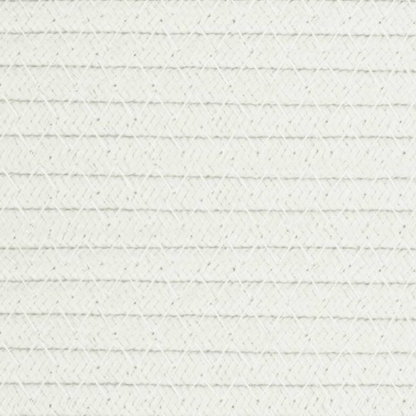 barna-fehér pamut tárolókosár Ø51 x 33 cm