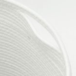 fehér-fekete pamut tárolókosár fedéllel Ø40 x 35 cm