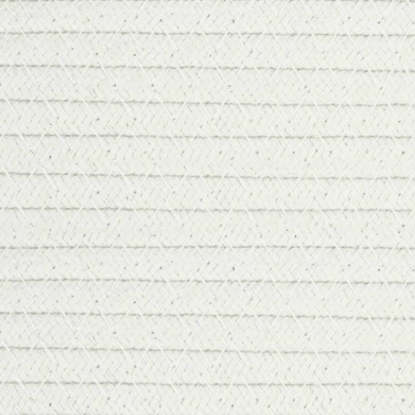 fehér-fekete pamut tárolókosár fedéllel Ø40 x 35 cm