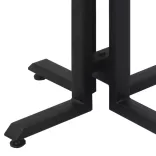 kerek tömör újrahasznosított tíkfa dohányzóasztal Ø55 x 40 cm